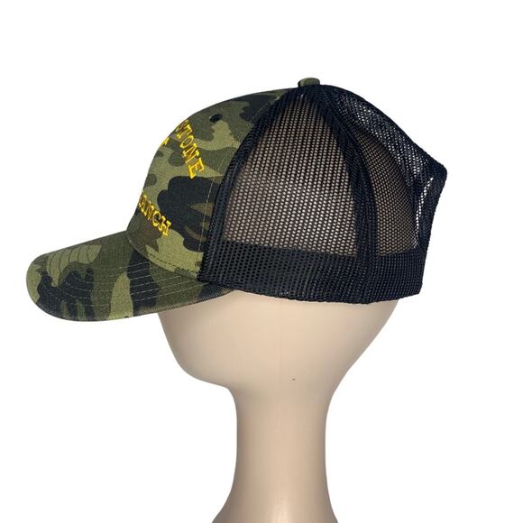 Yellowstone Dutton Ranch Trucker Adjustable Snapback Mesh-Back  Camo Hat - Picture 5 of 12